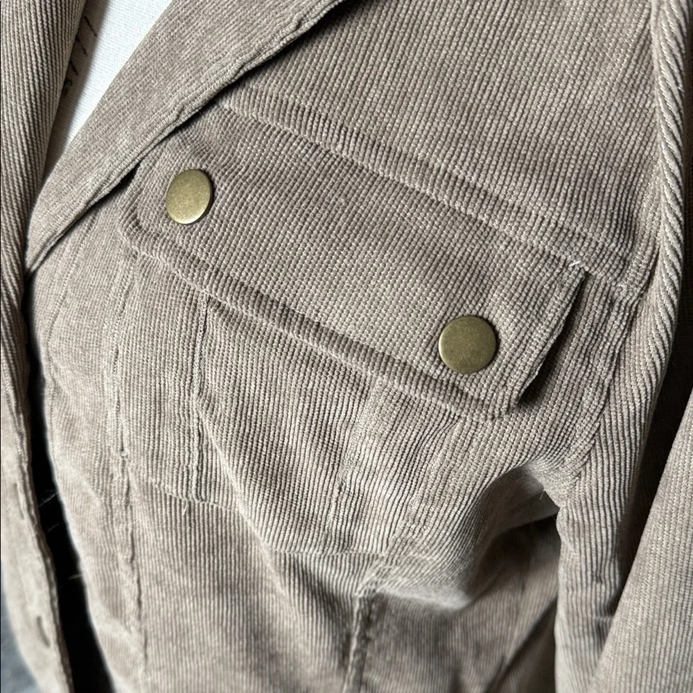 Doe & Rae Corduroy Mocha Colored Jacket Size M